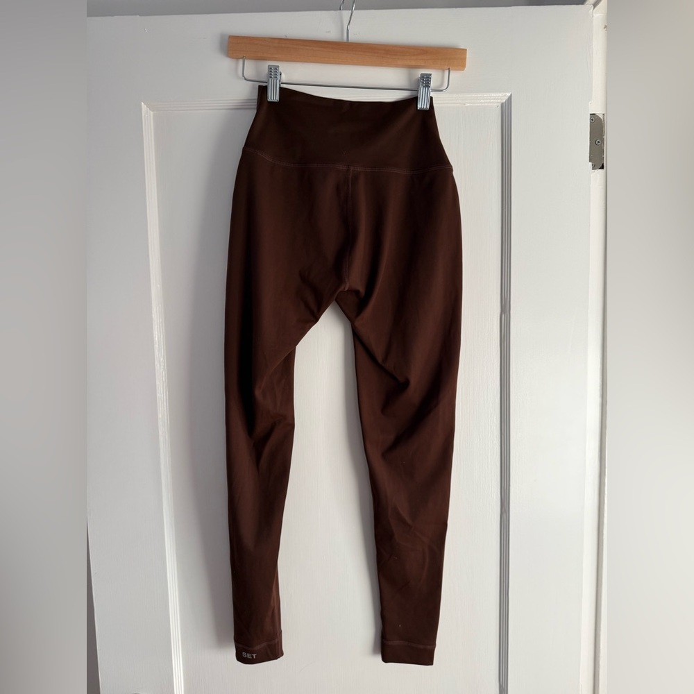 Set Active maroon High-Waisted Leggings size medium